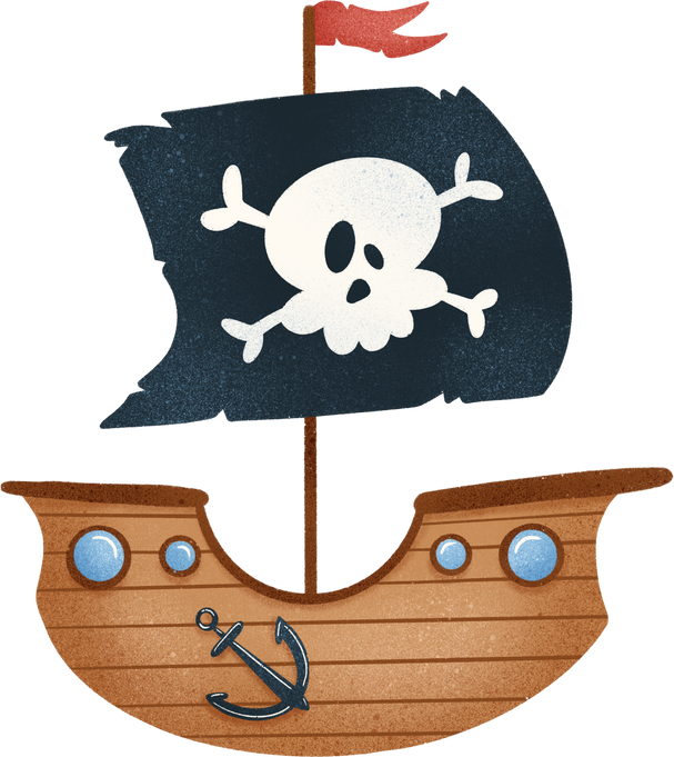 Pirate Ship Illustration